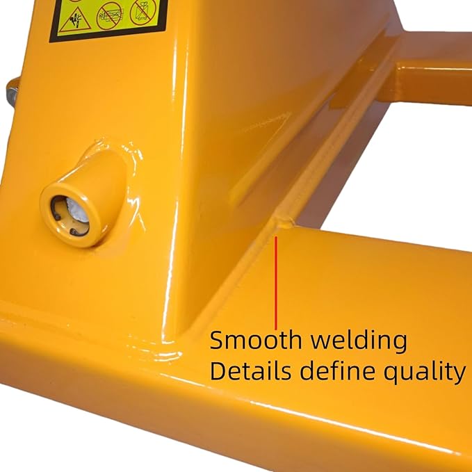 Ezmhbro Standard Duty Pallet Jack with 27" W x 48" L Forks, 5500 lb. Capacity, Leak-Proof Pump, Nylon Wheels, Compatible with Small Warehouse and Freight Workshop
