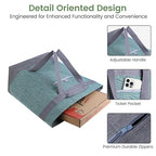 Insulated Cooler Bag, 1PK Insulate Tote Bag for Grocery Shopping, Non-Waterproof Cooler Bags Insulated for Travel/Picnic, Pizza/Food Delivery Bag to Keep Food Cold/Hot (Cationic Cloth, Green)