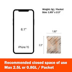 5g x 60 packs Fonday Rechargeable Silica Gel Desiccant Packets Food Grade Fast Reactivate Desiccant Bags Moisture Indicating Orange to Green