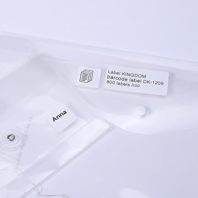 Replace for Brother DK-1209 Small Address Label, 29 x 62mm (2.4 x 1.1 in), 800 Stickers per Roll Barcode Labels use with QL-600 QL-800 QL-500 QL-550 Printer (10 Rolls+ 1 Reusable Cartridges)