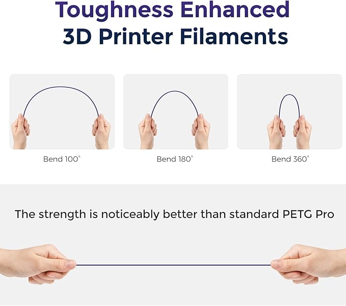 FLASHFORGE PETG Pro Filament 1.75mm +/- 0.02mm Burnt Titanium, Color Changeable 3D Printer Filament 1kg, Chameleon 3D Printing Filament Changing Colors with Light, Perfectly Hide The Layer Line