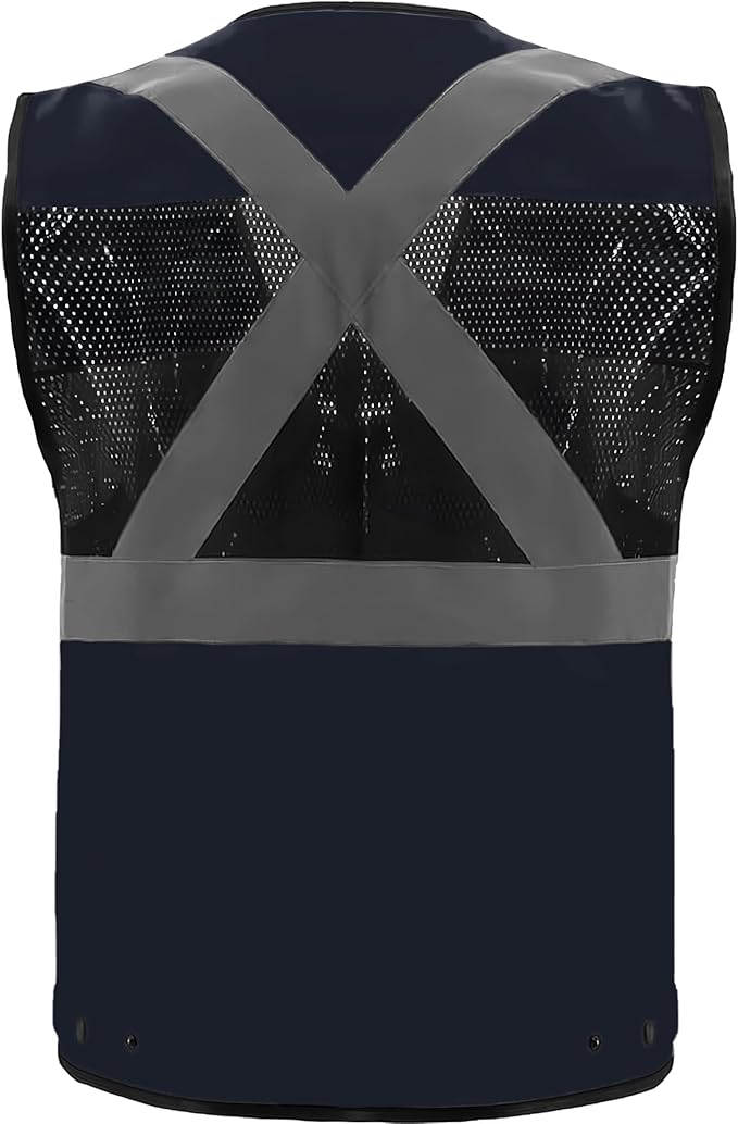 Safety Vest High Visibility Reflective Construction Vest for Men Women