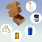 5x5x3 inch Shipping Boxes Pack of 25, Brown Corrugated Cardboard Box Mailer Boxes for Packaging Small Business Shipping，Recyclable Moving Storage Mailing Boxes Bulk Book Literature Gift Giving
