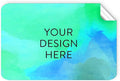 100 Custom Vinyl Stickers - Upload Your own Image, Text, Design, Logo - Personalized Logo Labels for Handmade, Packaging, Bottle, Jars, Candle, Brand Stickers (Blue Green, 4x2)