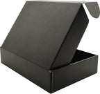 Small Black Shipping Boxes for Small Business Pack of 25-9x6x2 inches Cardboard Corrugated Mailer Boxes for Shipping Packaging Craft Gifts Giving Products