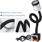 Magnetic Light, Led Machine Light, Magnetic Gooseneck Work Light 900 Lumens 120 Volt IP66 Water Proof Lamp for Machine Tools Lathe Milling Drill Press Industrial Workbench Lighting