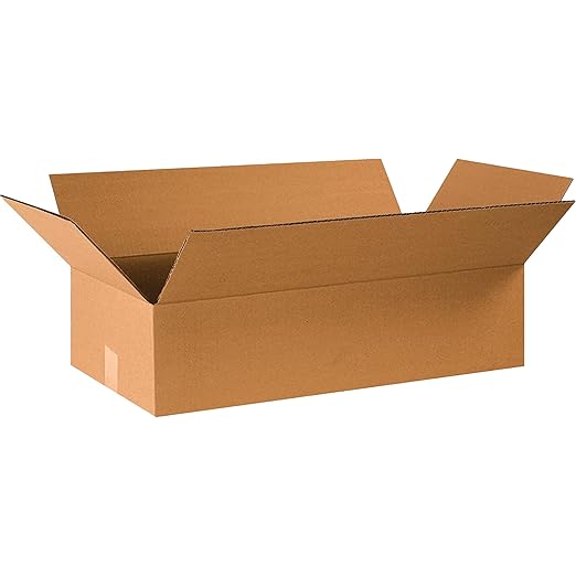 TAPE LOGIC 24x12x6 Flat Corrugated Boxes, Flat, 24L x 12W x 6H, Pack of 20 | Shipping, Packaging, Moving, Storage Box for Home or Business, Strong Wholesale Bulk Boxes