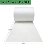 Packing Foam Roll for Moving 10 Inch Wide x 100FT Cushion Foam Wrap Roll for Moving Supplies and Fragile Items