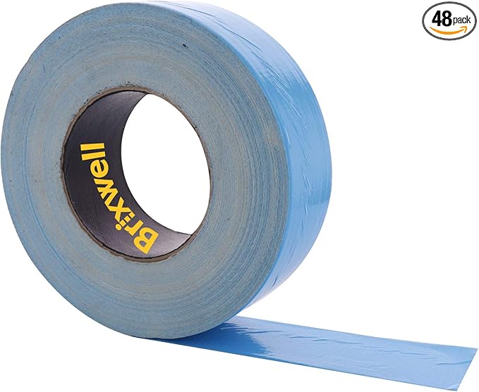 Brixwell 48 Rolls - Blue Double Coated Carpet Tape 2 Inch x 36 Yard Made in the USA