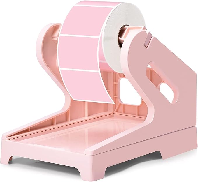 Thermal Label Holder for Roll and Fan-fold Labels Shipping Labels Holder Business Supplies for Desktop Label Printers Suitable for Merchants and Warehouse Managers