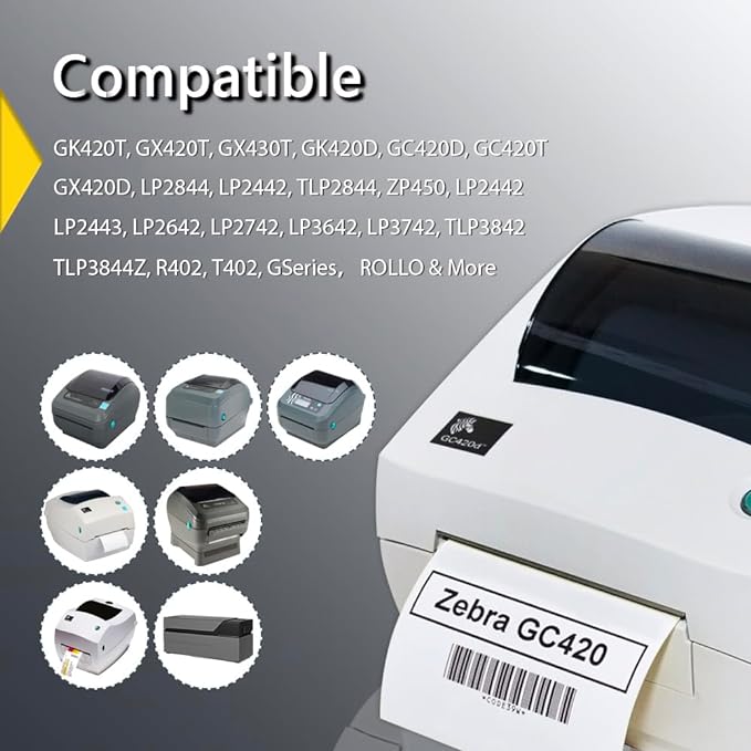 BETCKEY - 4" x 5" (102 mm x 127 mm) Large Shipping & Multipurpose Labels Compatible with Zebra & Rollo Label Printer,Premium Adhesive & Perforated [2 Rolls, 700 Labels]