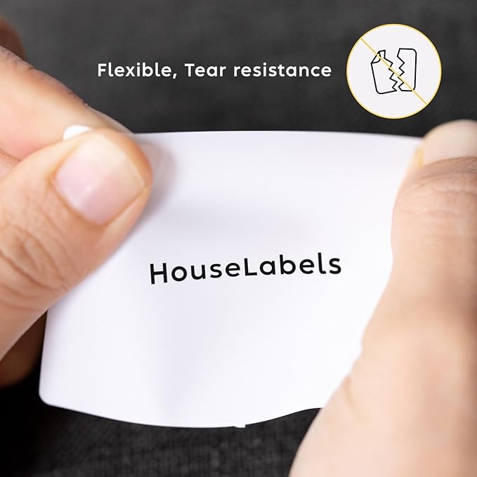HOUSELABELS 2" x 1" Barcode Labels in Polypropylene Compatible with Zebra and Rollo Printers, 1 Roll / 1,300 Labels per Roll