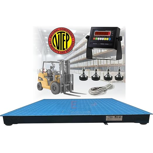 SellEton SL-800-4x4-5 NTEP (Legal) Industrial Warehouse 48" x 48" (4' x 4') Floor Scale | 5000 lbs x 1 lb