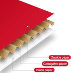 Spakon 50 Packs Shipping Boxes Cardboard Corrugated Mailer Packaging Boxes for Small Business Cute Small Box Cardboard Carton Box Mailers for Packaging Product(Red,9 x 6 x 2.36 Inches)