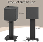 MOOFI Suggestion Box with Lock and Key for Charity Church Collection Offering/Raffle Ballot Box with Sign Holder Display Stand for Office, Home, Event Donation with Stand (StandardBox)