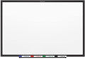 Quartet Magnetic Dry Erase White Board, 2' x 1-1/2 Whiteboard, Nano-Clean Surface Resists Ink Stains, Black Aluminum Frame (SM531B)