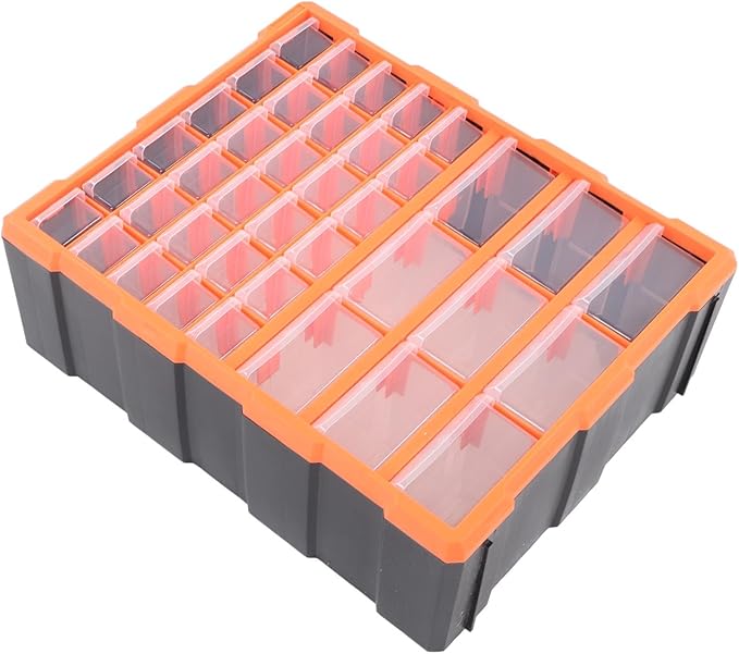 Nuts and Bolts Organizers and Storage,Parts Organizer,39 Drawer Organiser DIY Tool Bits Plastic Storage Units Workshop Screws and Small Parts Cabinet for Home Crafts