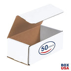 Box USA BMRX4X 6 1/2"L x 3 5/8"W x 2 1/2"H, White (Pack of 50)