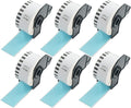 BETCKEY - Continuous Labels Replacement for Brother DK-2225 (1.4 in x 100 ft), Compatible with Brother QL Label Printers [6 Rolls/Continuous Labels, Light Blue]