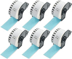 BETCKEY - Continuous Labels Replacement for Brother DK-2225 (1.4 in x 100 ft), Compatible with Brother QL Label Printers [6 Rolls/Continuous Labels, Light Blue]