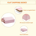 HORLIMER 12x9x4 inches Shipping Boxes Set of 20, Pink Corrugated Cardboard Gift Box for Packing, Mailing, Small Business