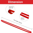 Large Heavy Duty Latex Rubber Bands 12 Inches Trash Can Bands Strong Elastic Bands for Office Supply, File Folders, Cat Litter Box, 60 Pack (Red)