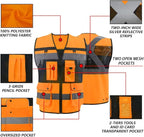 Safety Vest High Visibility Reflective Construction Vest for Men Women