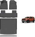KELCSEECS® Floor Mats & Cargo Liner for 2026 Honda Passport,All Weather Protection TPE Floor Liners Front& Rear Row Full Set Accessories Black
