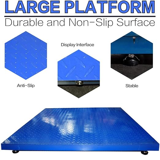 Industrial Floor Scale, 48" x 48", 5000LB/0.5LB, PEC Focus on Industry for 60 Years
