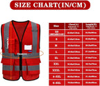 red vest for men safety