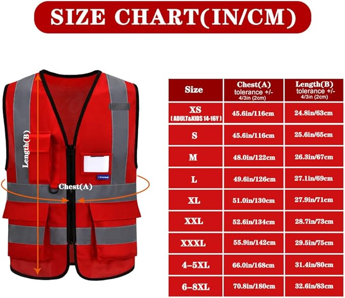 A-SAFETY XSmall construction vest red