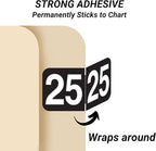 2025 Year Stickers, Doctor Stuff 2025 Chart Stickers, Black Color Coded, Ames/TAB Style, USA Made Year Labels for End Tab File Folders, 500/Roll, 1 Roll, 3/4" x 1-1/2"