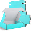 Spakon 50 Packs Shipping Boxes Cardboard Corrugated Mailer Packaging Boxes for Small Business Cute Small Box Cardboard Carton Box Mailers for Packaging Product(Blue,9 x 6 x 2.36 Inches)