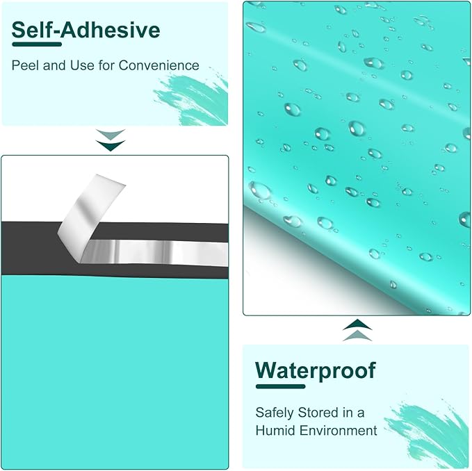 Poly Mailers 10x13 Inch 200 Pcs, Teal Shipping Bags, Mailing Envelopes with Self Seal Adhesive Strip, Waterproof and Tear-Proof Poly Bags for Non-Fragile Items