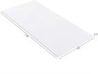 Patelai Cushion Sheet Upholstery Foam High Density Foam Padding Seat Replacement Upholstery Wrap Sponge Padding for Cushions Chairs Packing Storage and Shipping(79 x 16 x 0.4 Inch,White)