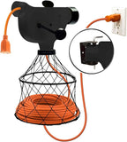 Extension Cord Winder Organizer, Transportable from Wall to Wall with 2 Fixed and 1 Swivel Wall Mount