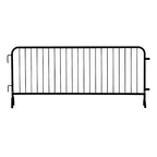 Angry Bull Barricades Metal Interlocking Steel Barricade (8.5 Ft. Heavy Duty, Bridge Feet, Black Powder Coated, Set of 20)