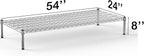 24''W x 54''L x 8''H Chrome Plated Wire Dunnage Rack | Off The Floor Storage