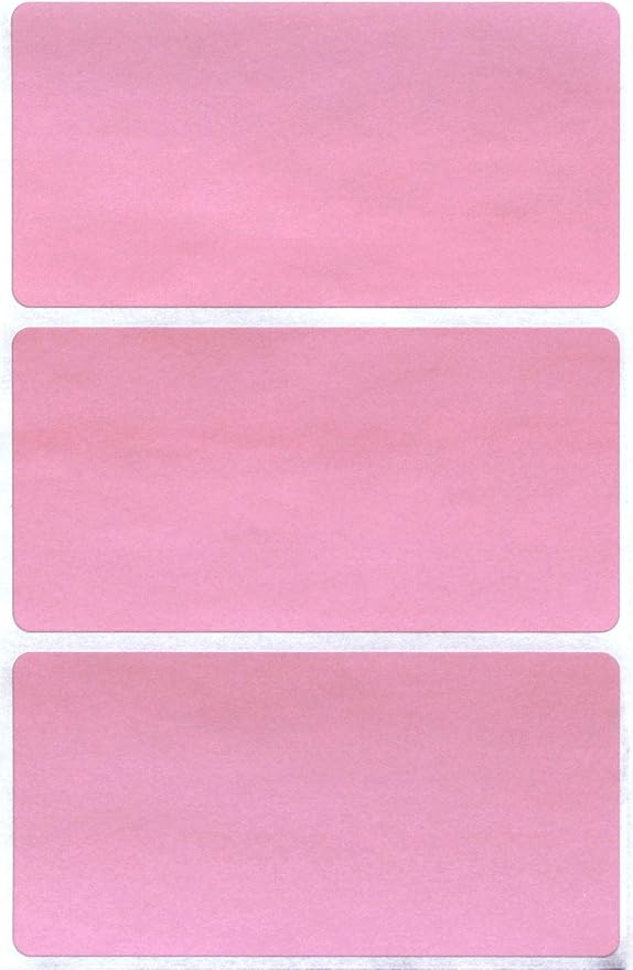 4" x 2" Blank Stickers to Write On Name Tags Color-Coding Labels for Moving, and Storage Boxes, 324 Labels (Pastel Pink) by Royal Green
