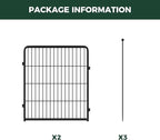 FXW Rollick Unleashed Dog Playpen for Indoor, Yard, RV Camping, 32 inch 2 Panels for Small and Medium Dogs, Black│Patented
