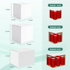 Eupako 30 Pack Small Shipping Boxes Assorted Sizes, White Corrugated Box Mailers, Cardboard Boxes for Packaging Small Business, Mailing, 5x5x5 & 6x6x6 & 8x6x6 10 PCS Each Small Boxes