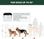 FXW Rollick Unleashed Dog Playpen for Indoor, Yard, RV Camping, 40 inch 16 Panels for Medium and Large Dogs, White│Patented