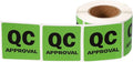 PATIKIL 360 Pcs 1 Roll QC Approval Labels, 2 Inch Square Inventory Control Adhesive Round Labels Food Service Quality Control Stickers for Warehouse Management Inspection, Light Green