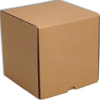 6x6x6 inches Small Shipping Boxes Set of 20 - Brown Mailer Corrugated Cardboard Boxes for Shipping Packaging Mailing Products