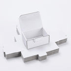 Small Shipping Boxes 3.5x2.2x1.6 Inches, 10-Pack White Corrugated Cardboard Boxes for Mailing, Storing, Gift Packaging