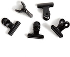 U Brands Black Bulldog Clips, Office Organization Supplies, 1.25”, 20 Count