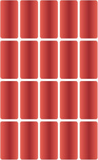 Royal Green Rectangular Color Labels 1.57inch x 0.75 inch - Rectangle Color Coding Stickers in (40mm x 19mm) - Small Write on Labels - 1000 Pack in Metallic Red