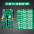 AYKRM Custom Logo Personalised Printed High Visibility Reflective 2 two tone work construction Safety Vest