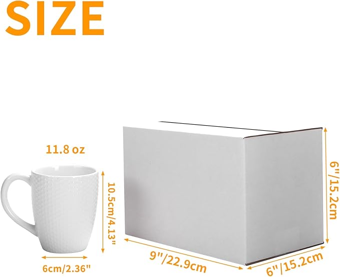 PETAFLOP 9x6x6 Shipping Boxes Set of 25, Small White Cardboard Mailer Box for Packing, Mailing, Business,DIY