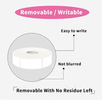 1000 Blank Removable Freezer Labels, Blank Removable Labels Water Oil Resistant with Perforation Line for Food Containers Jars Pantry Organization (Each Measures 1x 3 Inch)